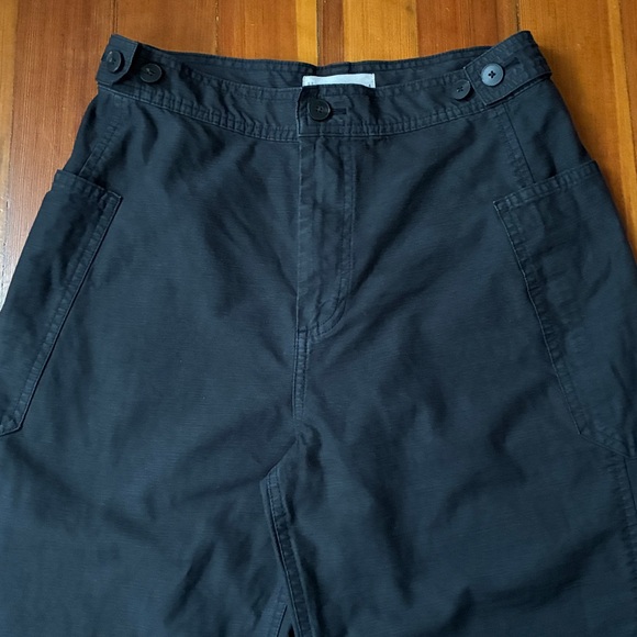 Everlane The Fatigue Barrel Pant 4 black organic cotton & linen - Picture 3 of 9